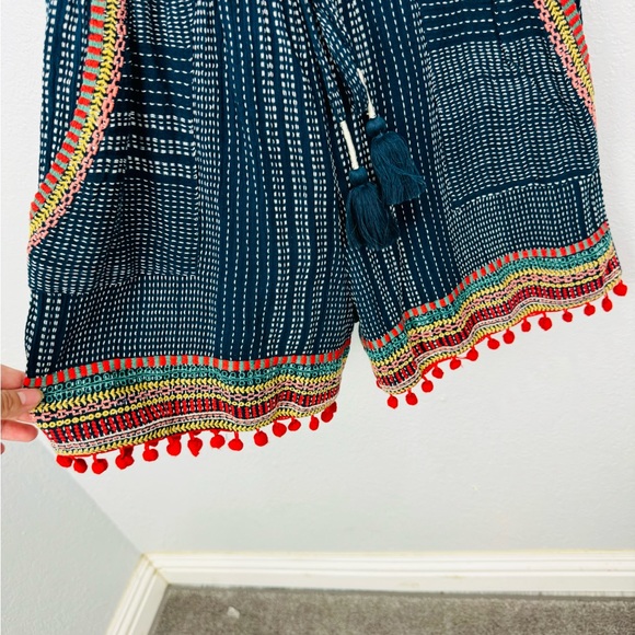 Anthropologie THML Lacey Pommed Off-The-Shoulder Romper Sz XS - Picture 5 of 9